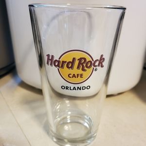Hard Rock Cafe Orlando logo pint glass